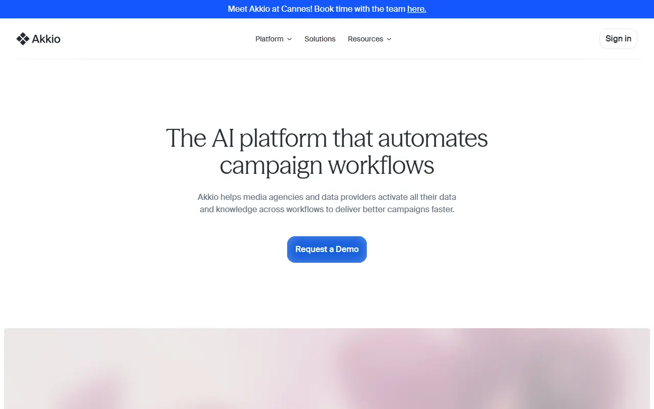 Akkio AI tool interface screenshot