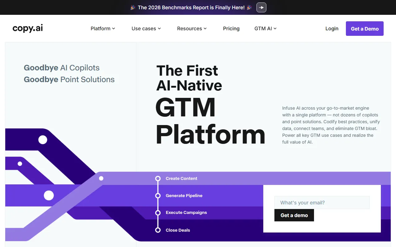 Copy.ai AI tool interface screenshot
