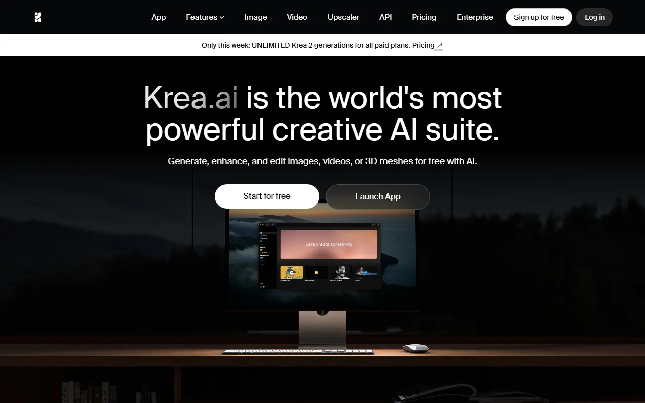 Krea AI AI tool interface screenshot