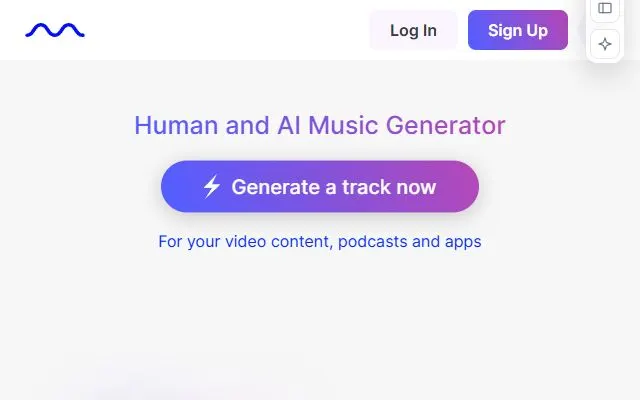 Mubert AI tool interface screenshot
