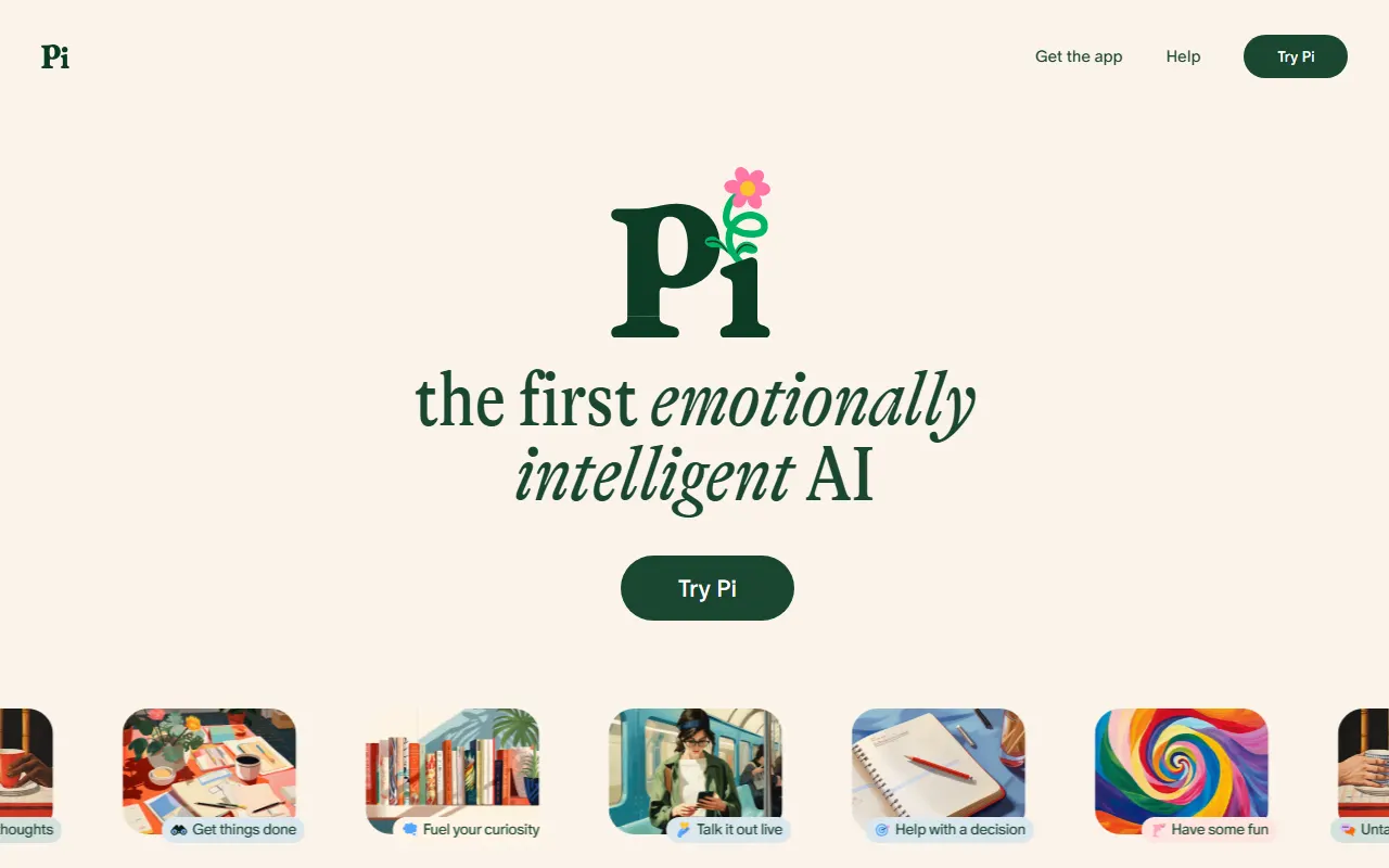 Pi AI tool interface screenshot