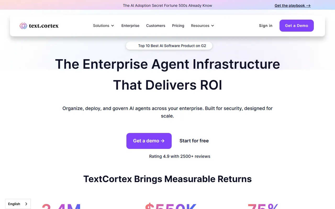 TextCortex AI tool interface screenshot